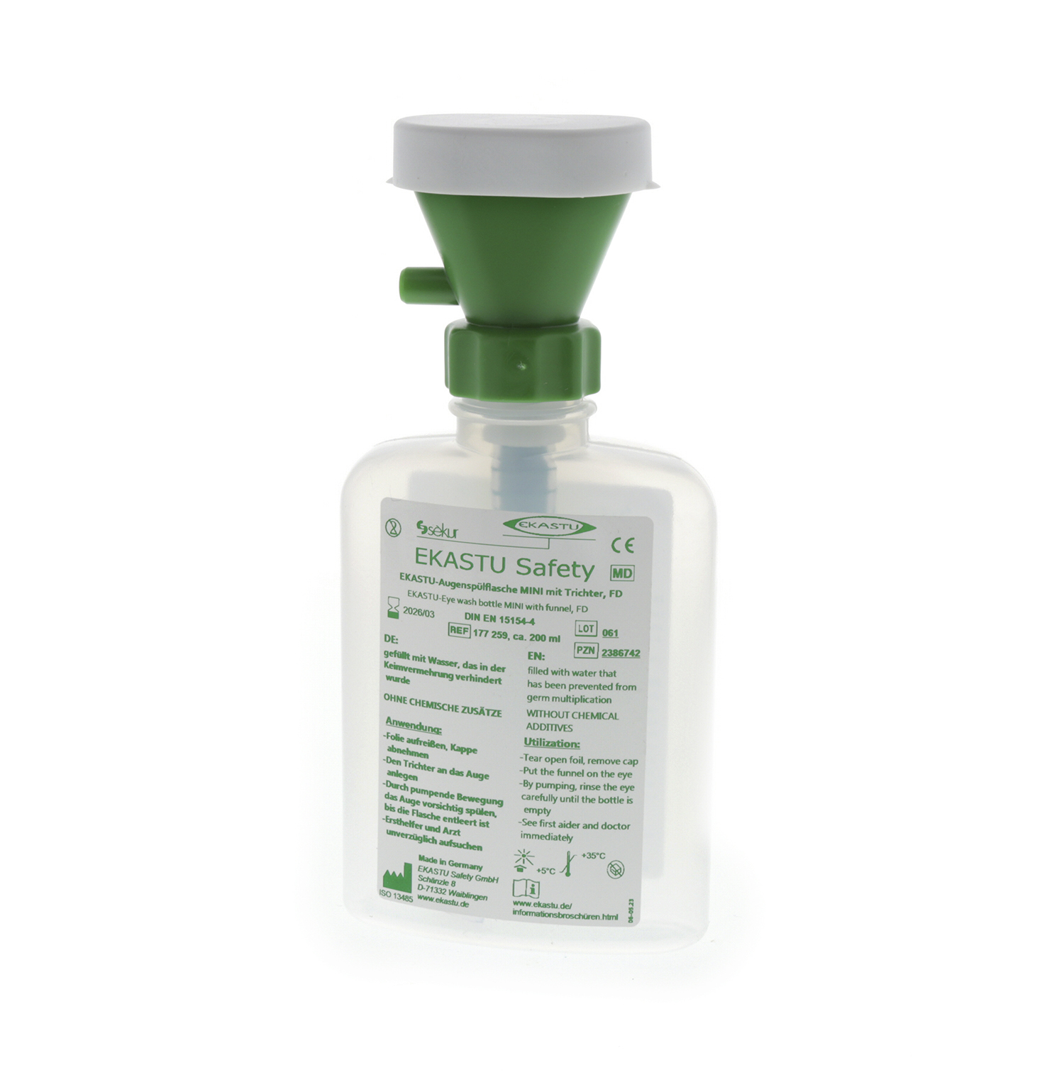 EKASTU-Augenspülflasche MINI mit Trichter, FD EKASTU-Augenspülflasche MINI mit Trichter, FD