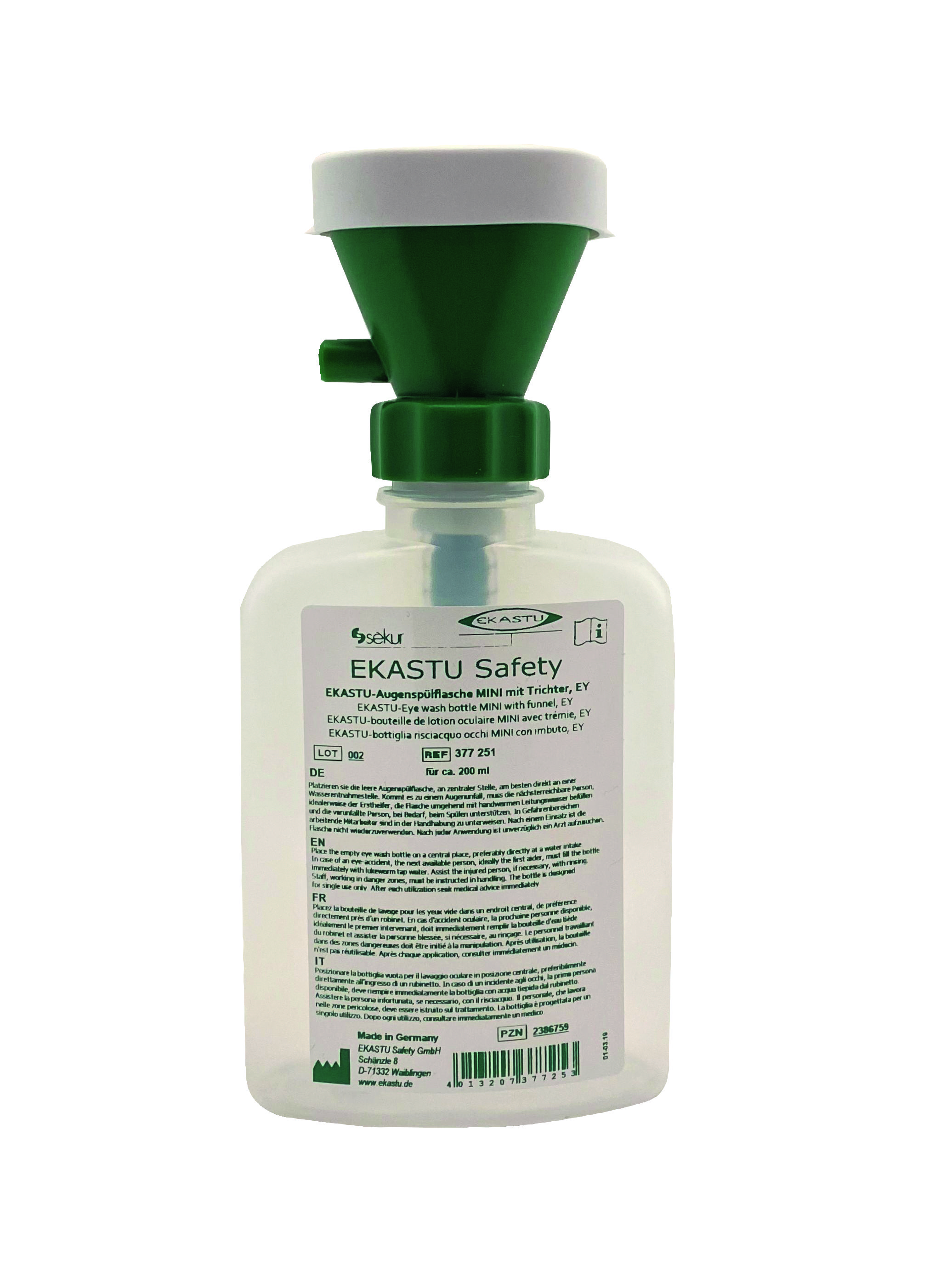 377-251_L_01-11-20 EKASTU-Augenspülflasche MINI mit Trichter, EY