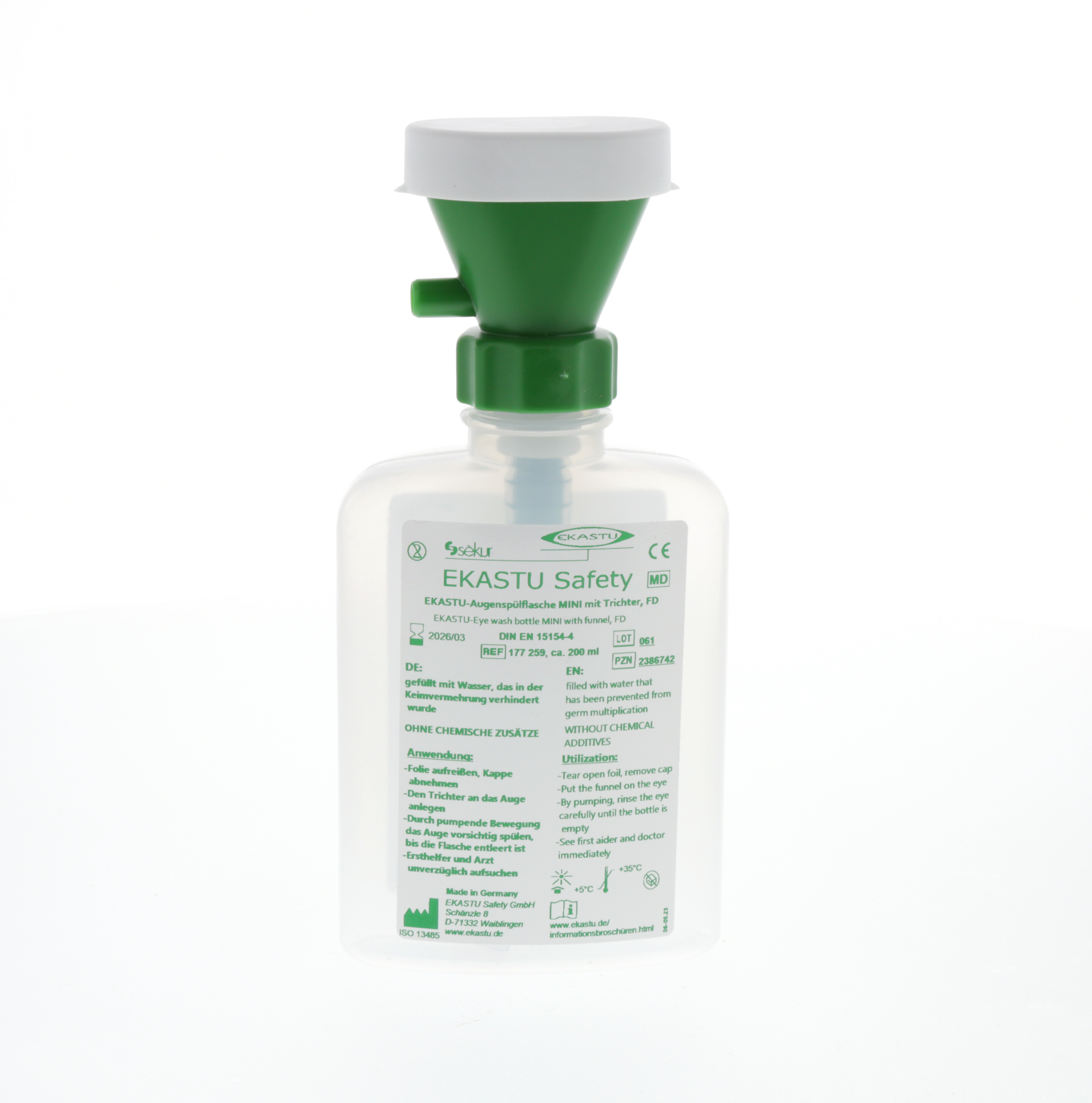 EKASTU-Augenspülflasche MINI mit Trichter, FD EKASTU-Augenspülflasche MINI mit Trichter, FD