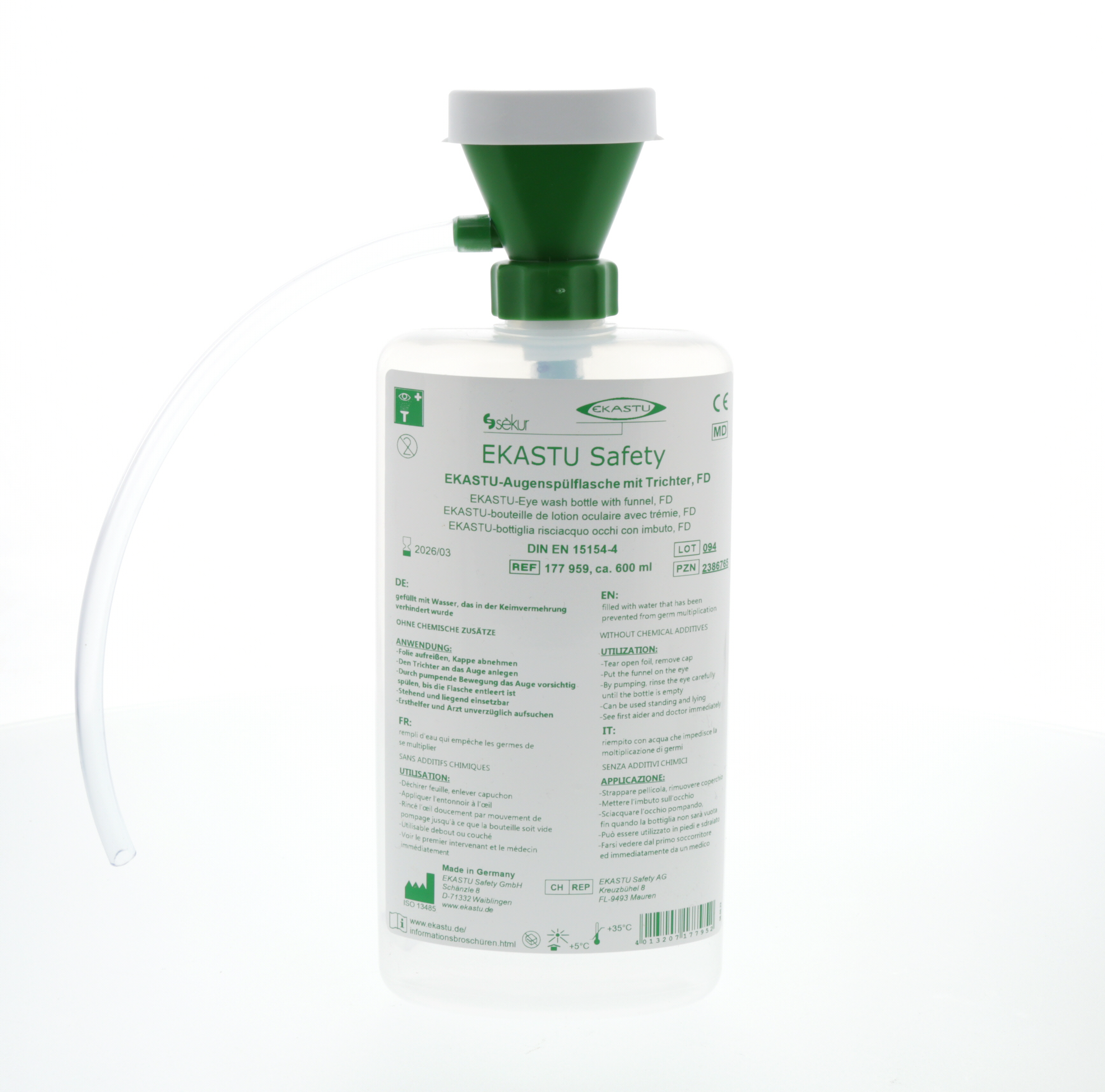 EKASTU-Augenspülflasche mit Trichter, FD EKASTU-Augenspülflasche mit Trichter, FD