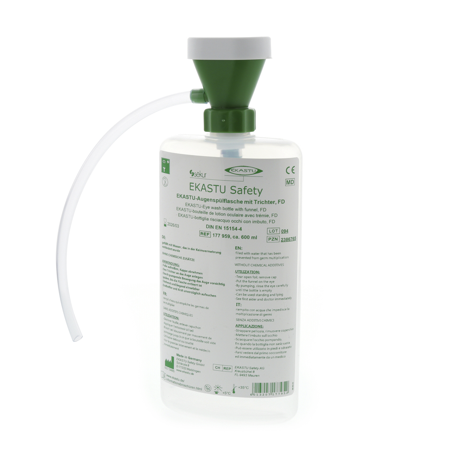 EKASTU-Augenspülflasche mit Trichter, FD EKASTU-Augenspülflasche mit Trichter, FD