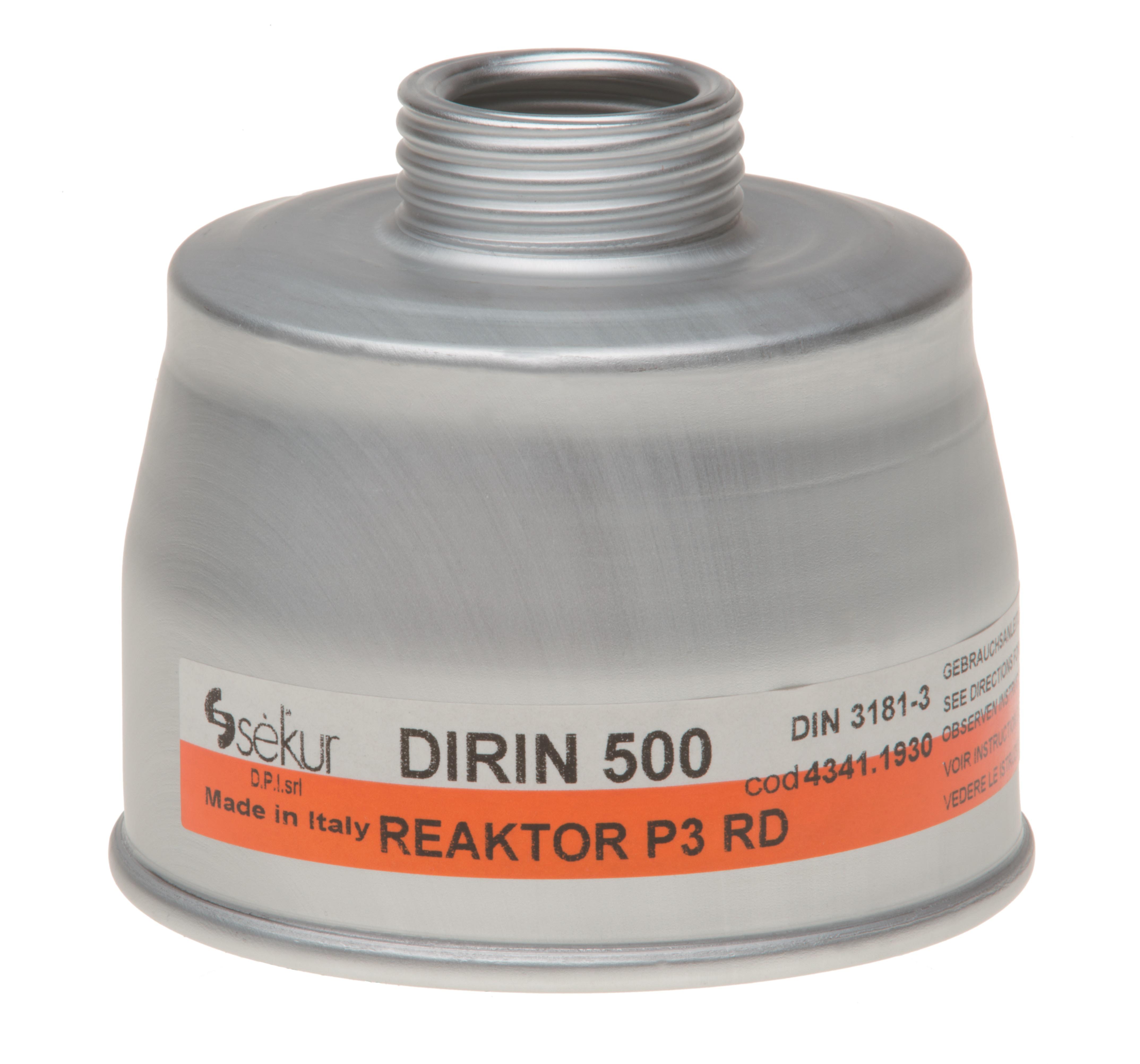 Spezialfilter DIRIN 500 Reaktor - A2 P3R D* Spezialfilter DIRIN 500 Reaktor - A2 P3R D*